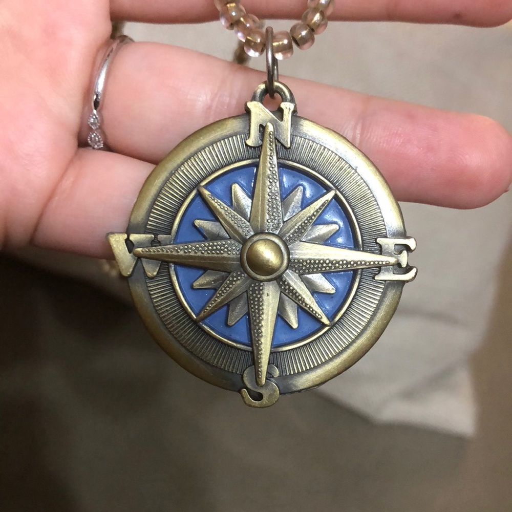 Handmade Compass necklace